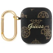 slomart Ovitek za AirPods 1/2 Guess GUA2PG4GPK črn/črn 4G Hook