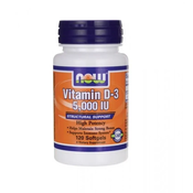 NOW Vitamin D 5000IU tablete, 120 komada
