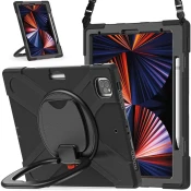 Ohišje za iPad Pro 4/3 12,9 s stojalom in držalom za pisalo Black