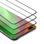 Cadorabo CADORABO Xiaomi RedMi K30/K30i 5G - Zaščitna folija v transparentno s čarno - 3-pack Kaljeno steklo za zaščito zaslona s trdoto 9H in 3D doti, (20562911)