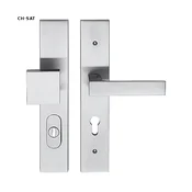 Varnostna oprema TWIN TUKE HTSI DEF (CH-SAT), gonilka desno/krogla, Odprtina za cilindrični vložek PZ, Twin CH-SAT (krom mat), 92 mm