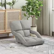 vidaXL Tlorisni stol Svetlo siva 58 x 62 x 58 cm Žamet
