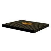 shumee Vzmetnica za pasjo posteljo XL 80x55x5 cm - pena, vodoodporna prevleka, potisk Krona, Bertoni