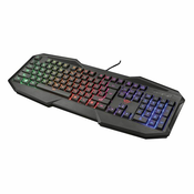 Trust tipkovnica GXT 830-RW Avonn, Gaming, Osvjetljenje, HR/SL, Crna