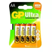 GP baterija ULTRA ALKALNA AA, 4 KOM