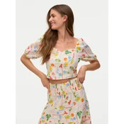 Vero Moda Bluza Elena 10351014 Svetlo bež Regular Fit