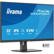 Iiyama Monitor XUB3297QSNP-B1, 31.5, IPS, 2560x1440px, 100Hz, 1ms, HDMI, DP, 4xUSB