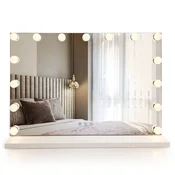 Stensko ogledalo LED HOLLYWOOD White 80x60