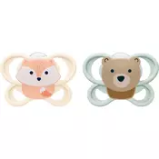 NUK Perfect Match Air 0-2 m duda Fox/Bear 2 kos