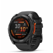 GARMIN pametna ura Smart watch Fenix 8 51mm AMOLED, srebrna-črna