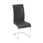 STOLICA NA SANKAMA crna, boja hroma metal, tekstil