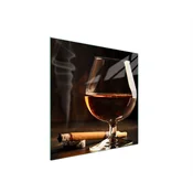 shumee STEKLENA ZAŠČITNA PLOŠČA ZA ŠTEDILNIK ZA VINO 50x52