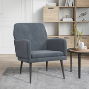 vidaXL Fotelj temno siv 62x79x79 cm žamet