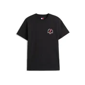 Tommy Jeans Majica brusnica/črna/bela