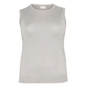 KAFFE CURVE Top z naramnicami Regitta srebrno-siva