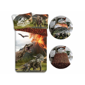 Jurassic World Jurassic World Komplet posteljnine, bombažna posteljnina z zadrgo 140x200 cm, Oeko-Tex