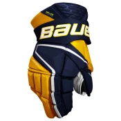 Hokejske rokavice Bauer Vapor Hyperlite Navy/Gold Intermediate 12 palcev