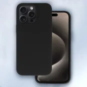 Infostyle Silikonski ovitek Soft Lite za iPhone 15 Črna/Silikon