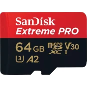 SanDisk Extreme PRO microSDXC 64GB 200MB/s + adapter
