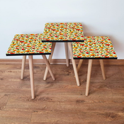 HANAH HOME Set 3 stočića 3Shp248 Multicolor