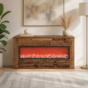 vidaXL Električni kamin Star les 114 x 18 x 58,5 cm Inženirski les