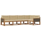 Set vanjskih sofa 5 pcs Prirodna i bež