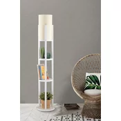 Aberto Design Podna lampa Circle Nora, 135 cm, E27, Bela
