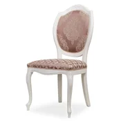 Casa Padrino luxury baroque dining room chair purple/beige/white - Baroque style kitchen chair - Magnificent luxury dining room furniture in baroque style - Baroque furniture