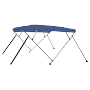 vidaXL Bimini tenda s 4 loki modra 243x210x117 cm