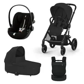 Cybex Voziček 3v1 Balios bundle + AMYA moon black