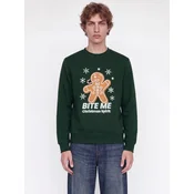 JACK & JONES Majica JJXMAS FUN svetlo rjava / svetlo siva / temno zelena / bela