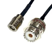 shumee Pigtail QMA vtič/UHF vtičnica RG174 20 cm