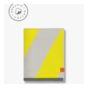 Rumene frotirne brisače iz organskega bombaža v kompletu 2 ks 40x55 cm Diagonal – Mette Ditmer Denmark
