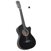 Klasicna gitara Western s prorezom i 6 žica crna 38 