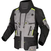 Touring motoristična jakna LS2 Apollo Cordura (AAA), siva/rumena