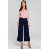Style Ženske hlače culottes Blanchessant S139 mornarsko modra L