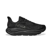 HOKA za ženske. 1162031 Clifton 10 čevlji črni (38 2/3), Črna, 1 do 3 cm, Čipke, Šport, Teče, Večnamenski