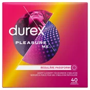 Durex Pleasure Me 40 pcs Textured Latex Condoms Anatomical Shape ODR050A