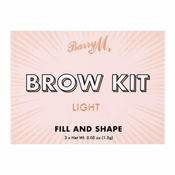 Barry M Brow Kit paletka za obrvi 4.5 g Odtenek light