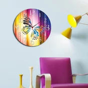 Opviq MDF Zidni sat 40cm Šareni