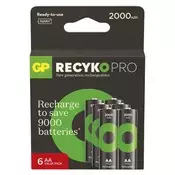 Polnilna baterija GP ReCyko Pro Professional HR6 (AA) 6kos 6/1