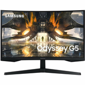 Samsung Monitor 27,Zakrivljeni,WQHD,G5 Odyssey, HDMI,Display Port - LS27AG550EPXEN