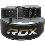 RDX Sports Fitness remen 6“ Leather Black/Gold L