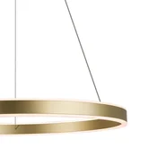 SLV LED-visoka svetilka One 60, medenina, O 60 cm, svetloba navzgor/navzdol, CCT - Dnevna soba/jedilnica - Sodobni - Kovina