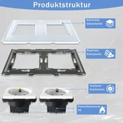 ELEKTRO SMART ELEKTRO SMART dvostruka EU uticnica tip F, siva ES-M1FF-GY
