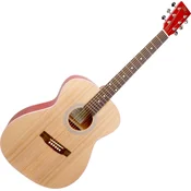 SX SO204 Natural-Transparent Red Akustična kitara (Kot novo)