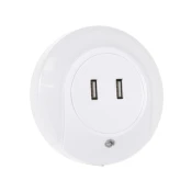 Müller Licht 27700019 nocna LED lampa sa prekidacem za sumrak, USB punjac 0.4W, 2000K, IP20