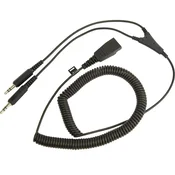 Jabra Jabra PC kabel QD na 2x3,5 mm, črn