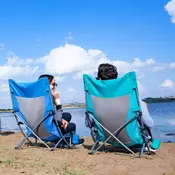 King Camp Visoko podprt zložljiv plažni stol
