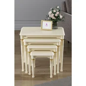 Hanah Home set od 4 umetnutih stocica Zeyra Avangart, krem
